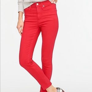 Jcrew 10” High-Rose Toothpick Jean